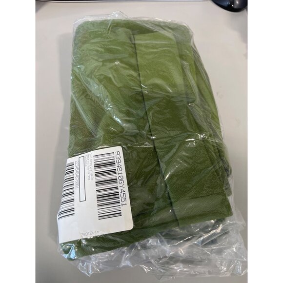 Isaac Mizrahi Live Regular Pebble Knit Wide Leg Pant Women Size Medium Thyme NEW - Picture 3 of 7